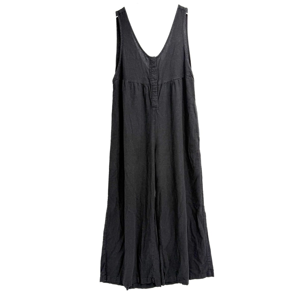 Neve & Hawk Sunset Jumper Size S Black Sleeveless Wide Leg Jumpsuit Made in USA